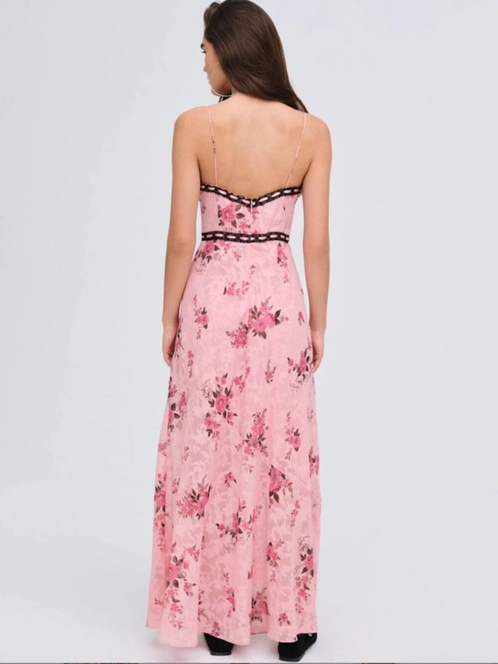 For Love & Lemons Guinevere Maxi Dress - Pink - Picture 2 of 4